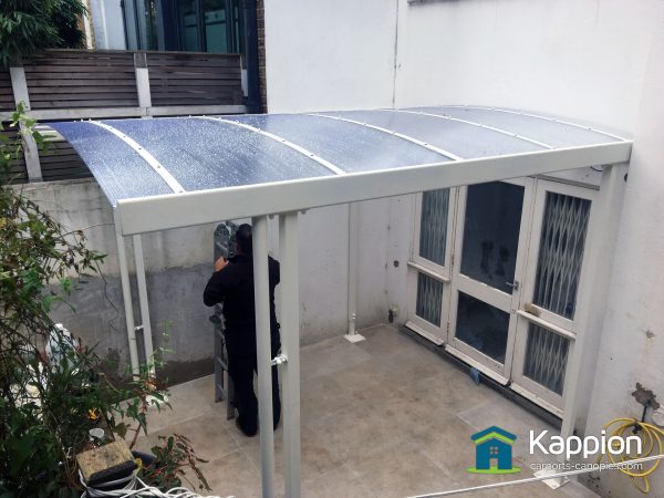 A Patio Canopy in a Tight Space